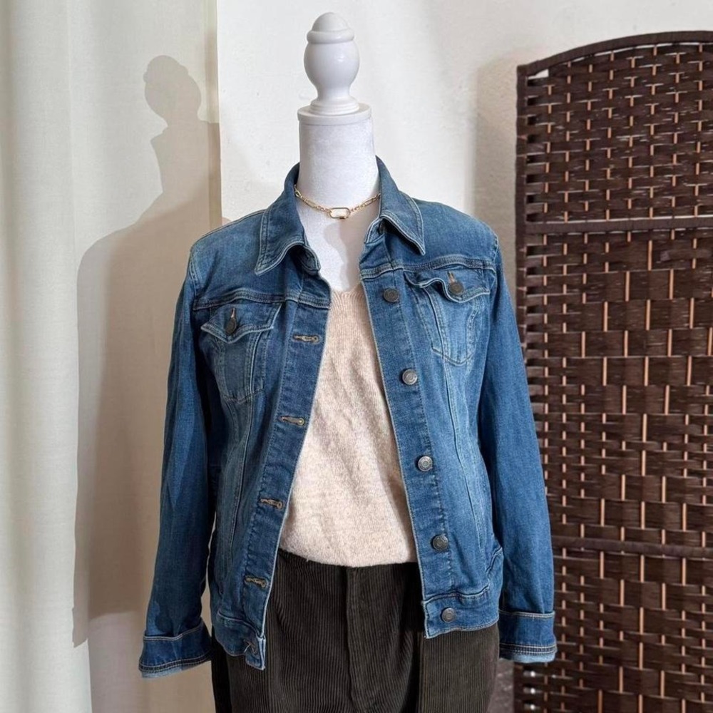 NY&C Blue Denim Jacket Women's Size Small Streetwear 99% Cotton